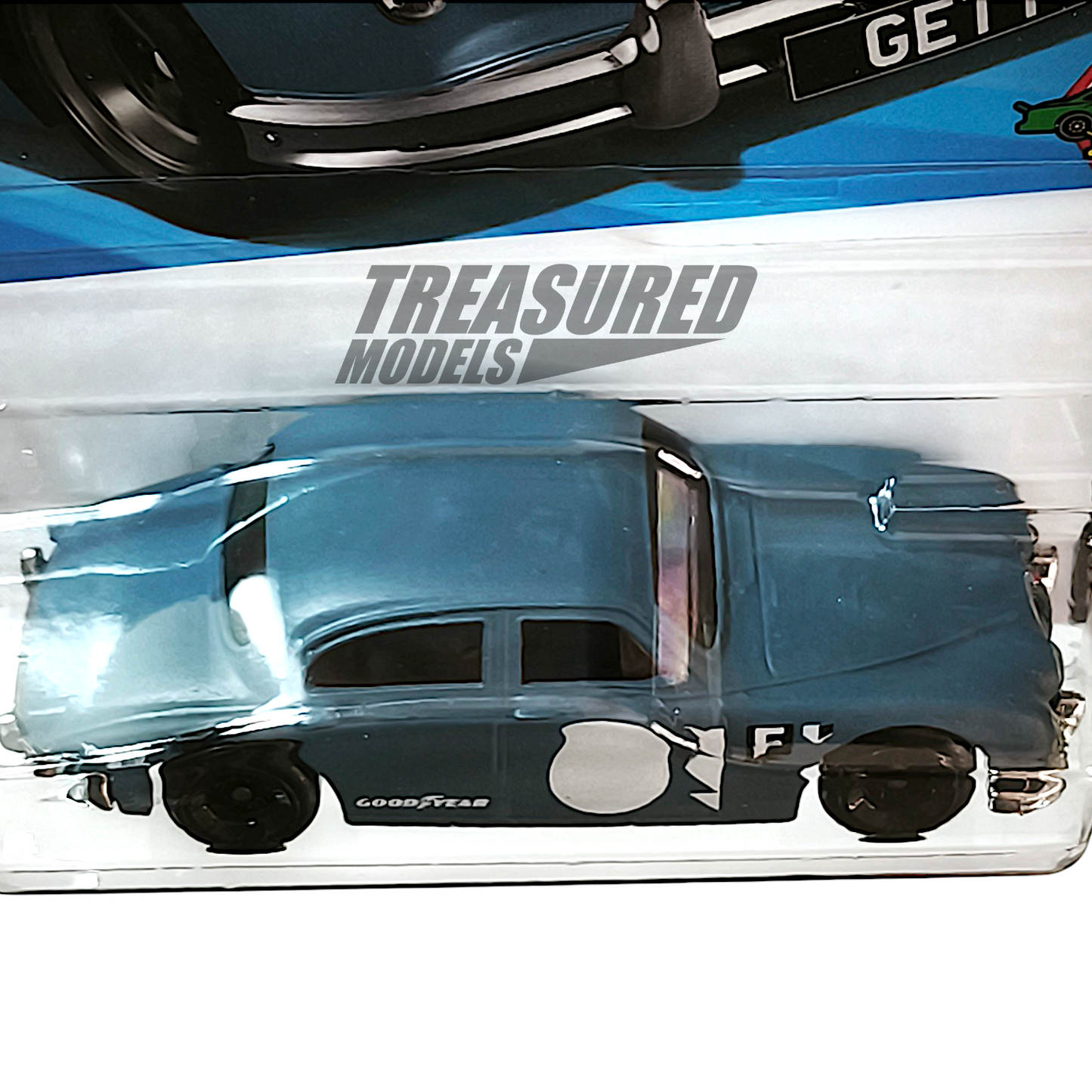 Hot Wheels Jaguar Mk1 Matte Blue Gray 2025 Main Line HW Race Day 1/64 Diecast