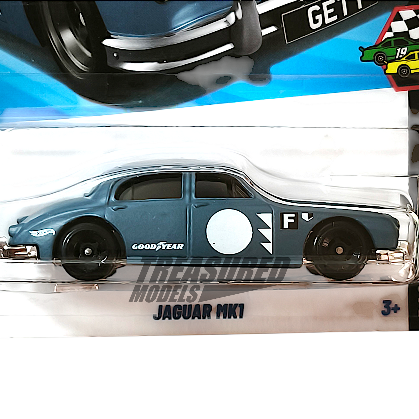 Hot Wheels Jaguar Mk1 Matte Blue Gray 2025 Main Line HW Race Day 1/64 Diecast