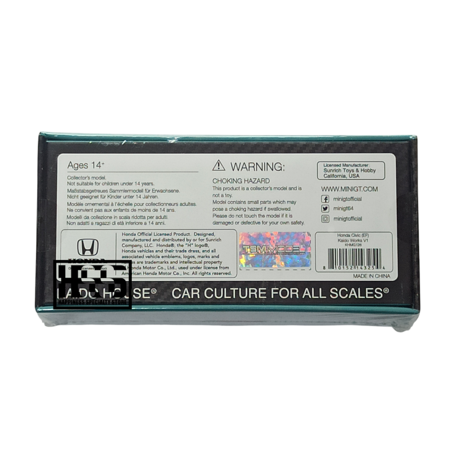 Kaido House Mini GT Honda Civic EF Kaido Works V1 KHMG126 1/64 Die Cast