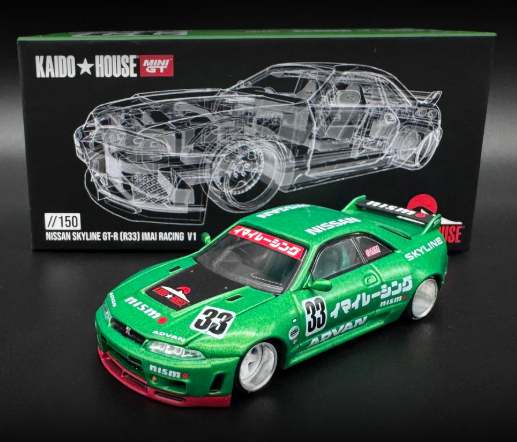 Kaido House Nissan Skyline GT-R (R33) Imai Racing V1 KHMG150 1/64 Die Cast