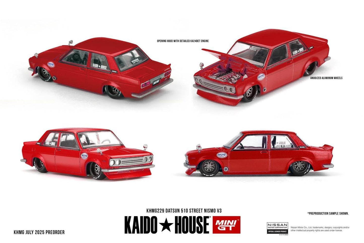 Kaido House Datsun 510 Street Nismo V3 KHMG229 1/64 Die Cast