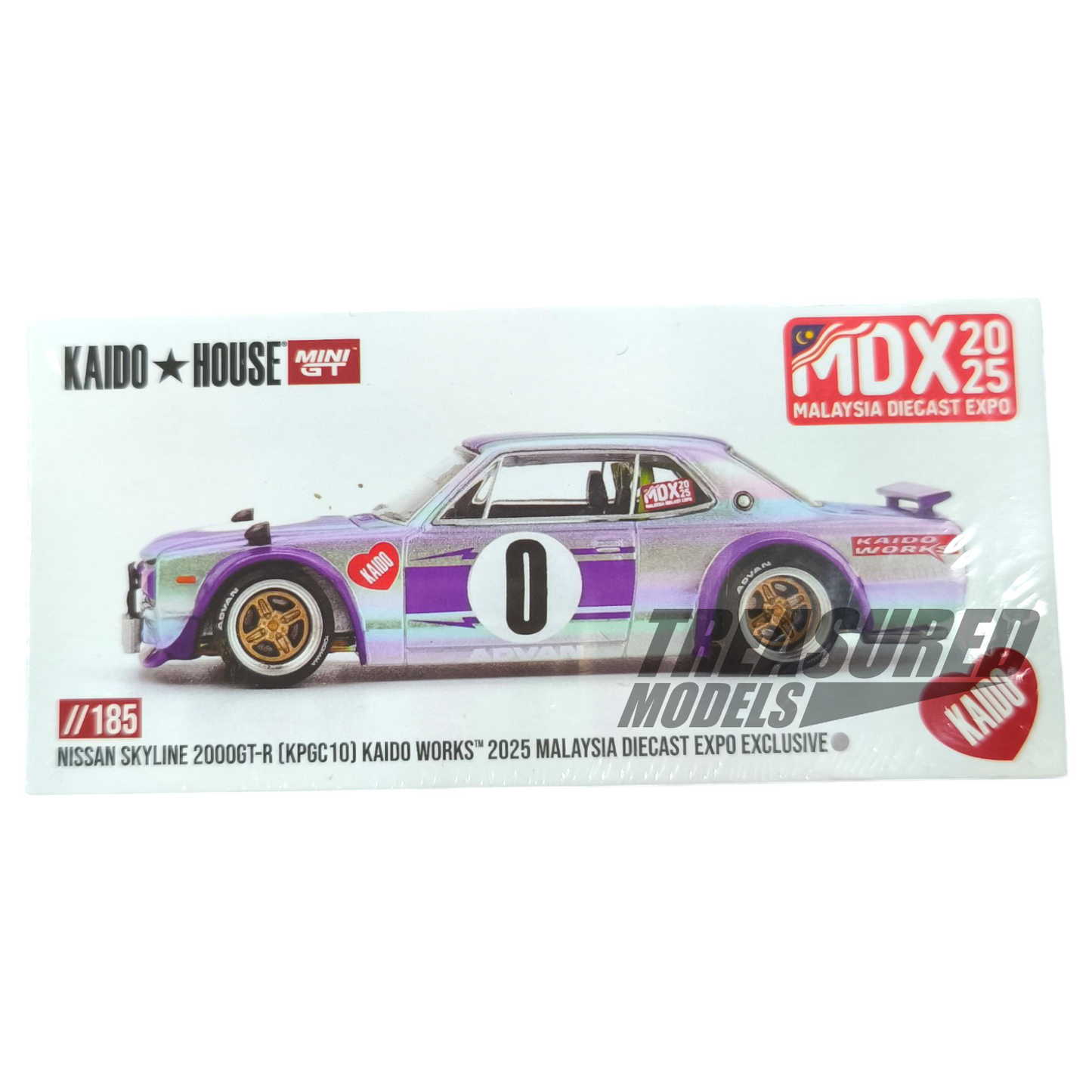 Kaido House Nissan Skyline 2000GT-R KPGC10 Kaido Works 2025 Malaysia Diecast Expo Exclusive KHMG0185 1/64 Die Cast