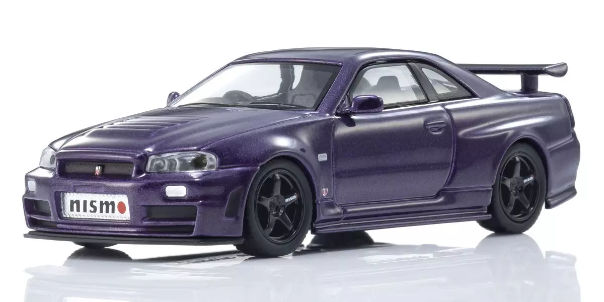 Kyosho Nissan NISMO R34 GT-R Z-TUNE LED PURPLE MOTN No