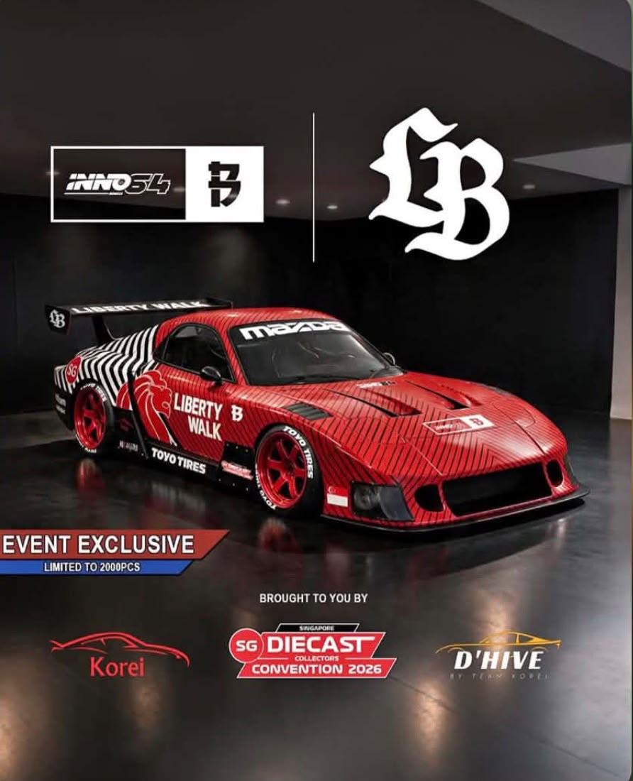 Inno64 LB-Silhouette RX7 SDCC 2026 1/64 Diecast