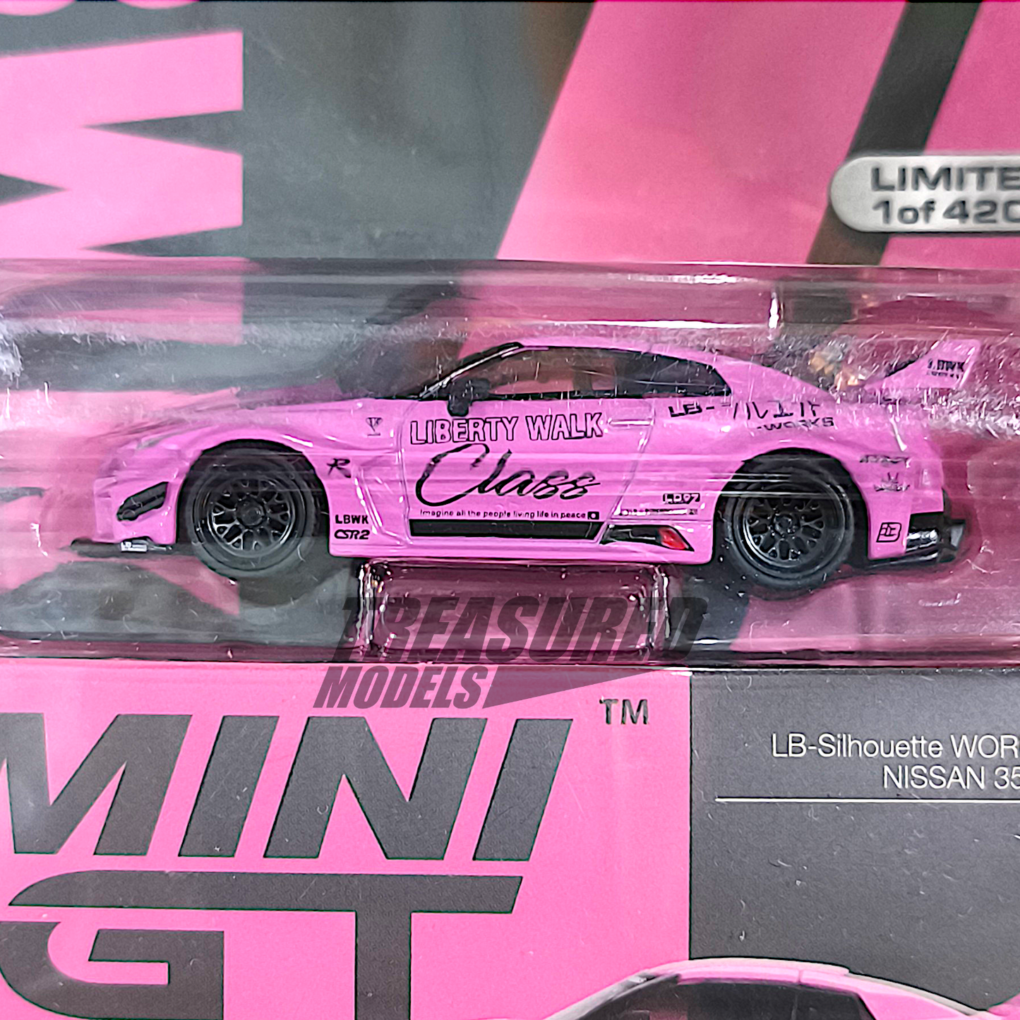 Mini GT LB-Silhouette WORKS GT NISSAN 35GT-RR Ver.1 LBWK Card Blister Packaging MGT00281 1/64 Diecast