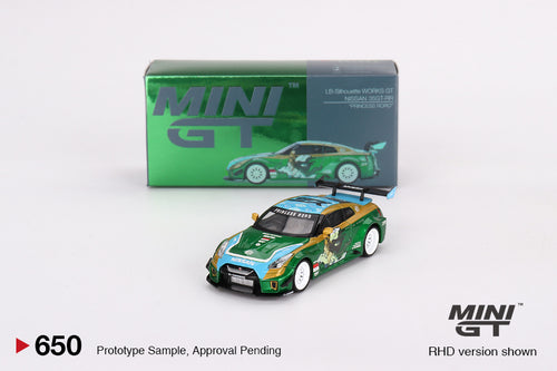 Mini GT LB-Silhouette WORKS GT Nissan 35GT-RR Ver.2 PRINCESS RORO MINI GT x MIZU Diecast MGT00650 1/64 Die Cast