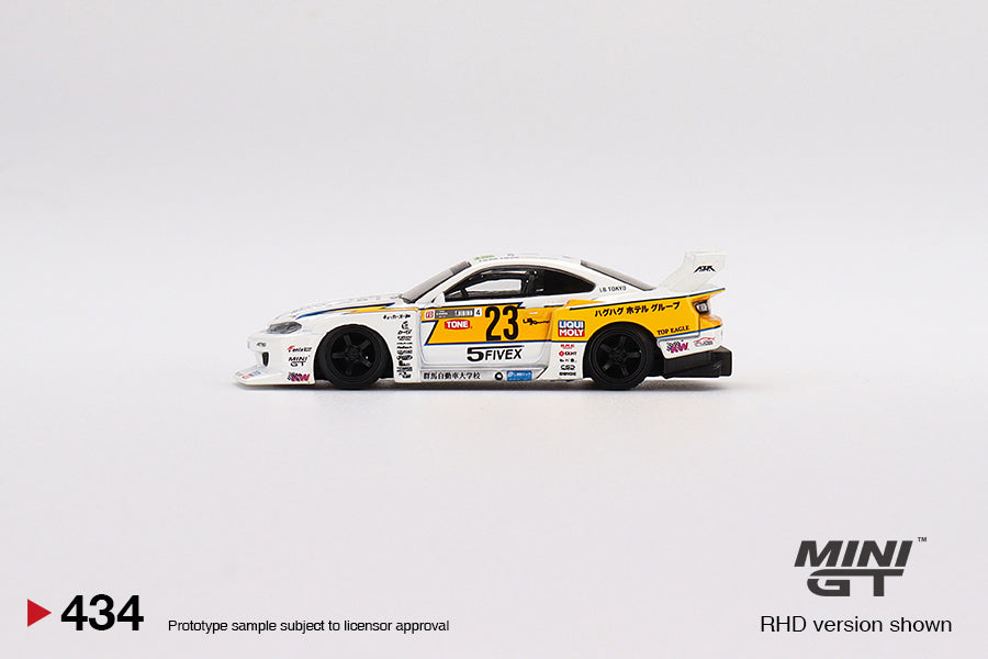 Mini GT LB-Super Silhouette Nissan S15 SILVIA #23 2021 Formula Drift Japan MGT00434 1/64 Die Cast