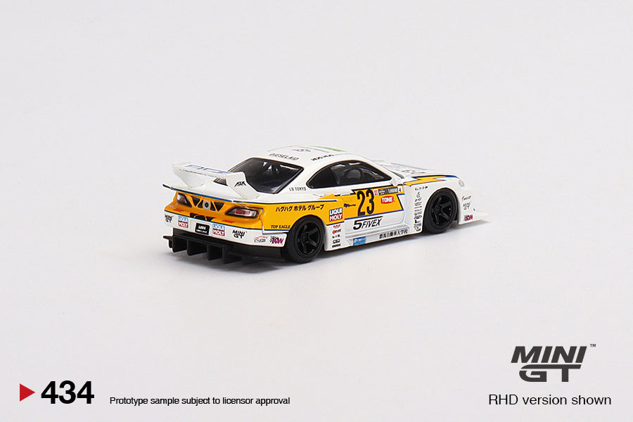 Mini GT LB-Super Silhouette Nissan S15 SILVIA #23 2021 Formula Drift Japan MGT00434 1/64 Die Cast