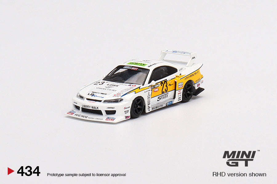 Mini GT LB-Super Silhouette Nissan S15 SILVIA #23 2021 Formula Drift Japan MGT00434 1/64 Die Cast