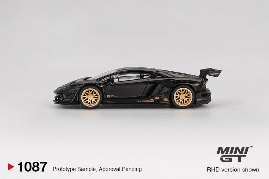 Mini GT Lamborghini Aventador LB★WORKS Limited Edition Matte Black MGT01087 1/64 Diecast