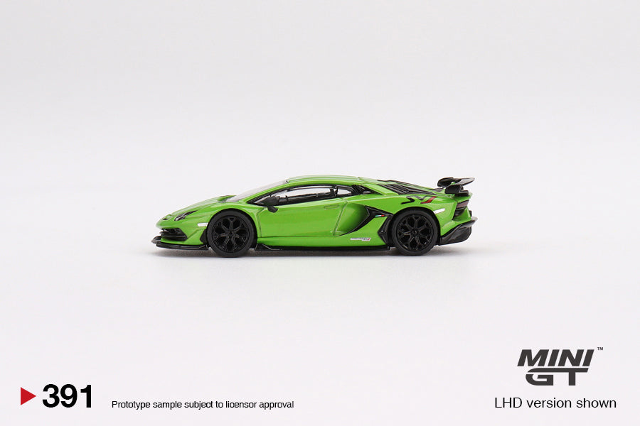 Mini GT Lamborghini Aventador SVJ Verde Mantis MGT00391 1/64 Die Cast