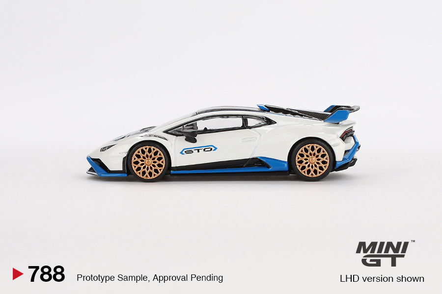 Mini GT Lamborghini Huracán STO Bianco Asopo MGT00788 1/64 Die Cast