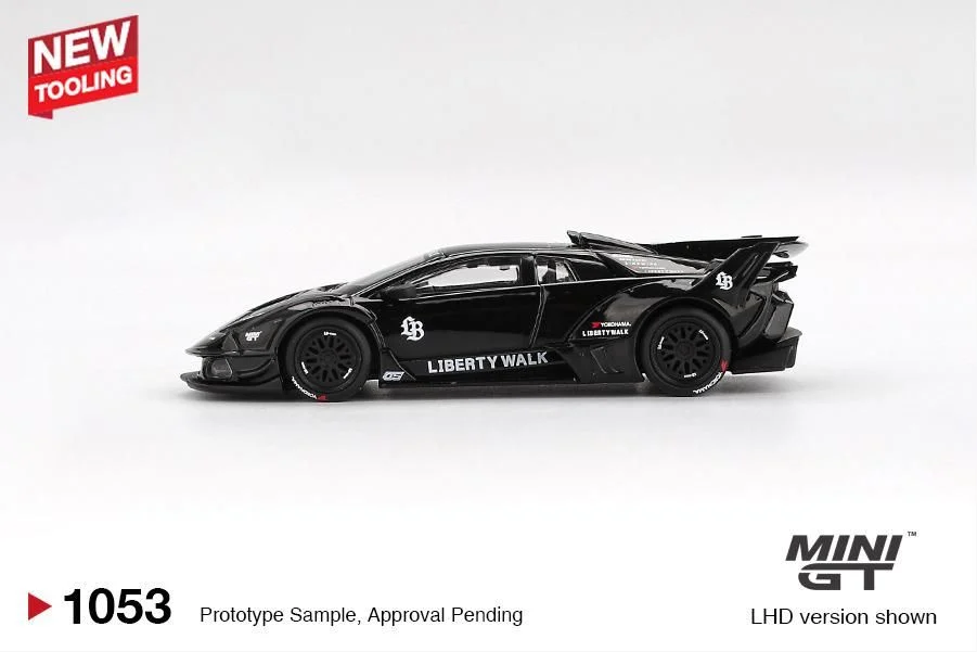 Mini GT Lamborghini LB-Silhouette Works Murcielago GT Evo Black Blister Packaging MGT01053 1/64 Die Cast