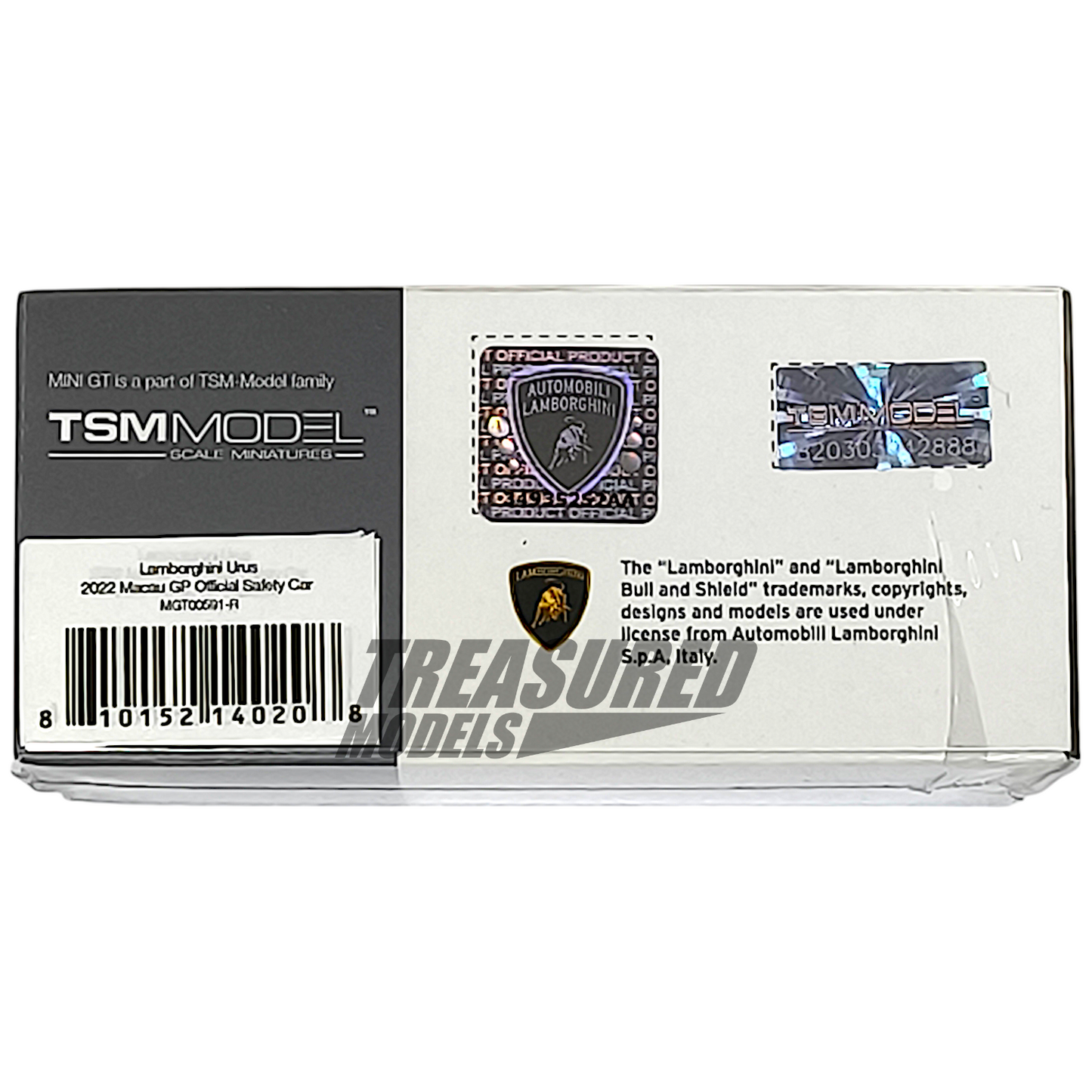 Mini GT Lamborghini Urus 2022 Macau GP Official Safety Car MGT00591 1/64 Die Cast