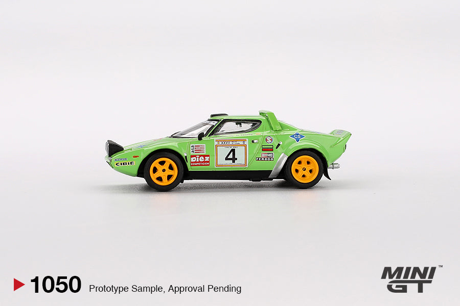 Mini GT Lancia Stratos HF #4 1979 Spanish Rally Champion MGT01050 1/64 Diecast