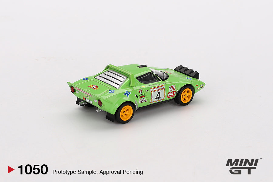 Mini GT Lancia Stratos HF #4 1979 Spanish Rally Champion MGT01050 1/64 Diecast