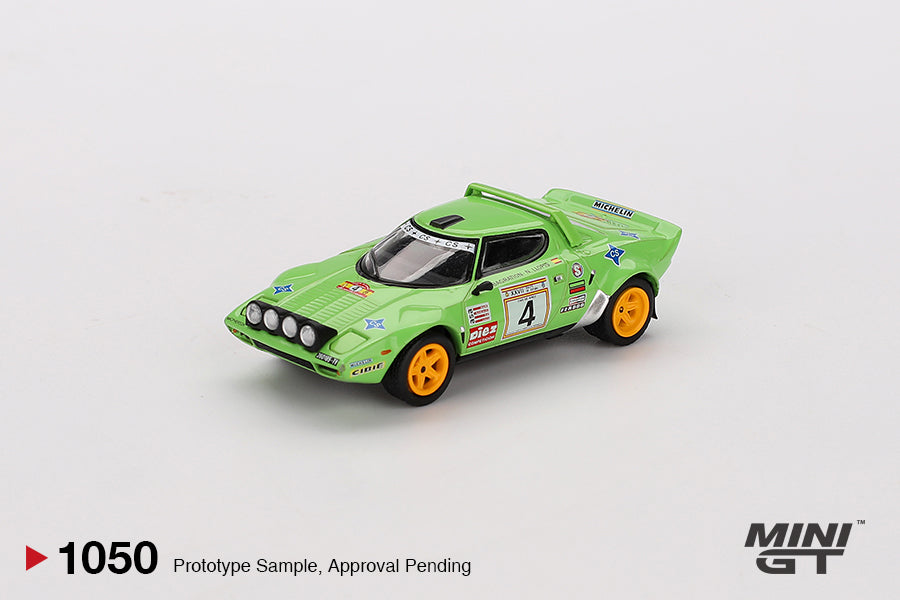Mini GT Lancia Stratos HF #4 1979 Spanish Rally Champion MGT01050 1/64 Diecast
