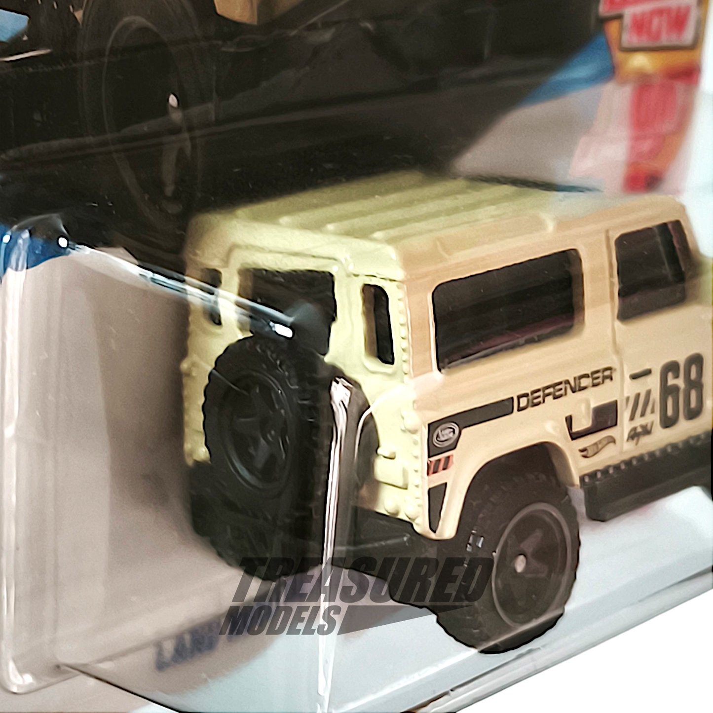 Hot Wheels Land Rover Defender 90 Tan 2025 Main Line Then and Now 1/64 Diecast