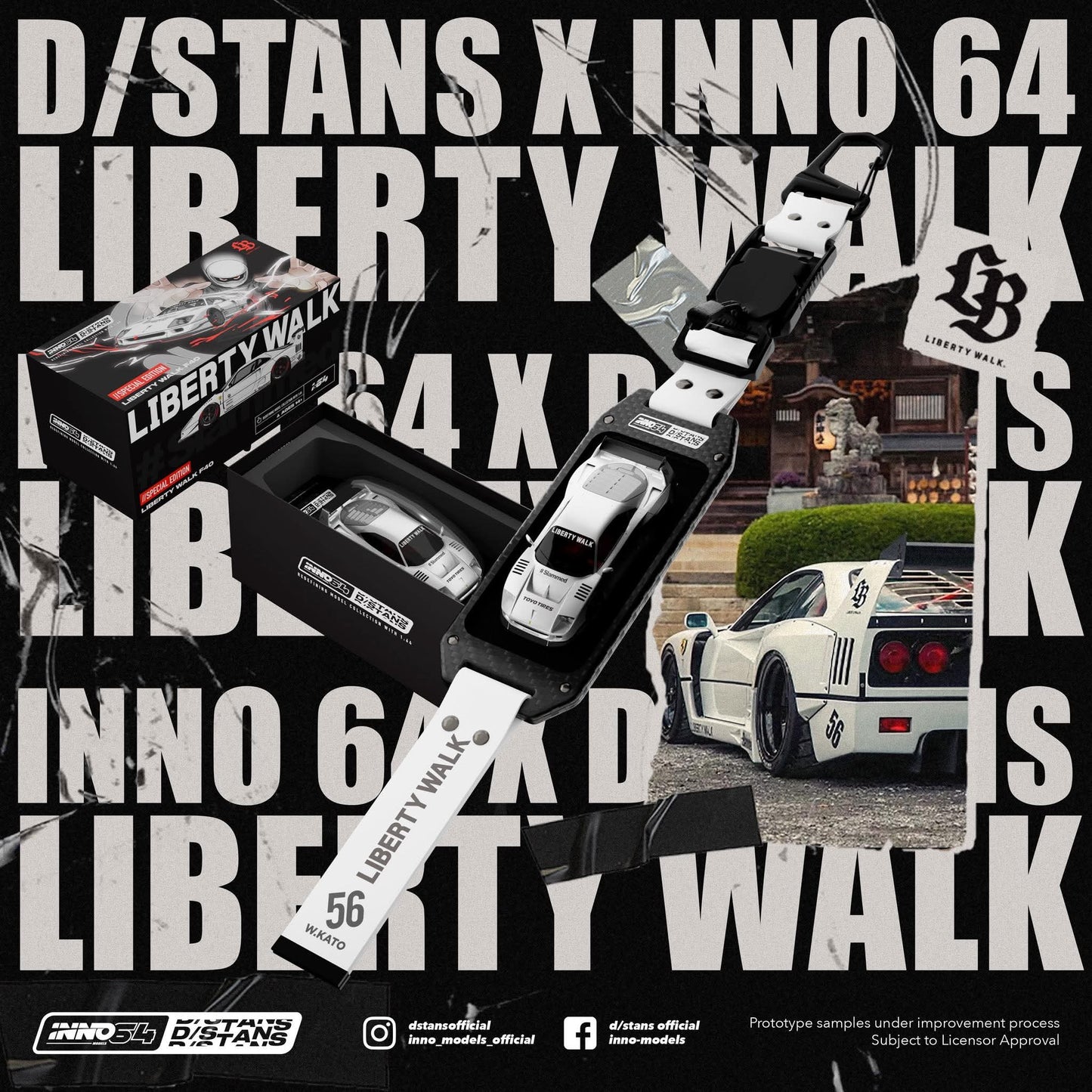 Inno64 Liberty Walk F40 HEC 2026 IN64-DSTANDS-LB-F40 1/64 Diecast
