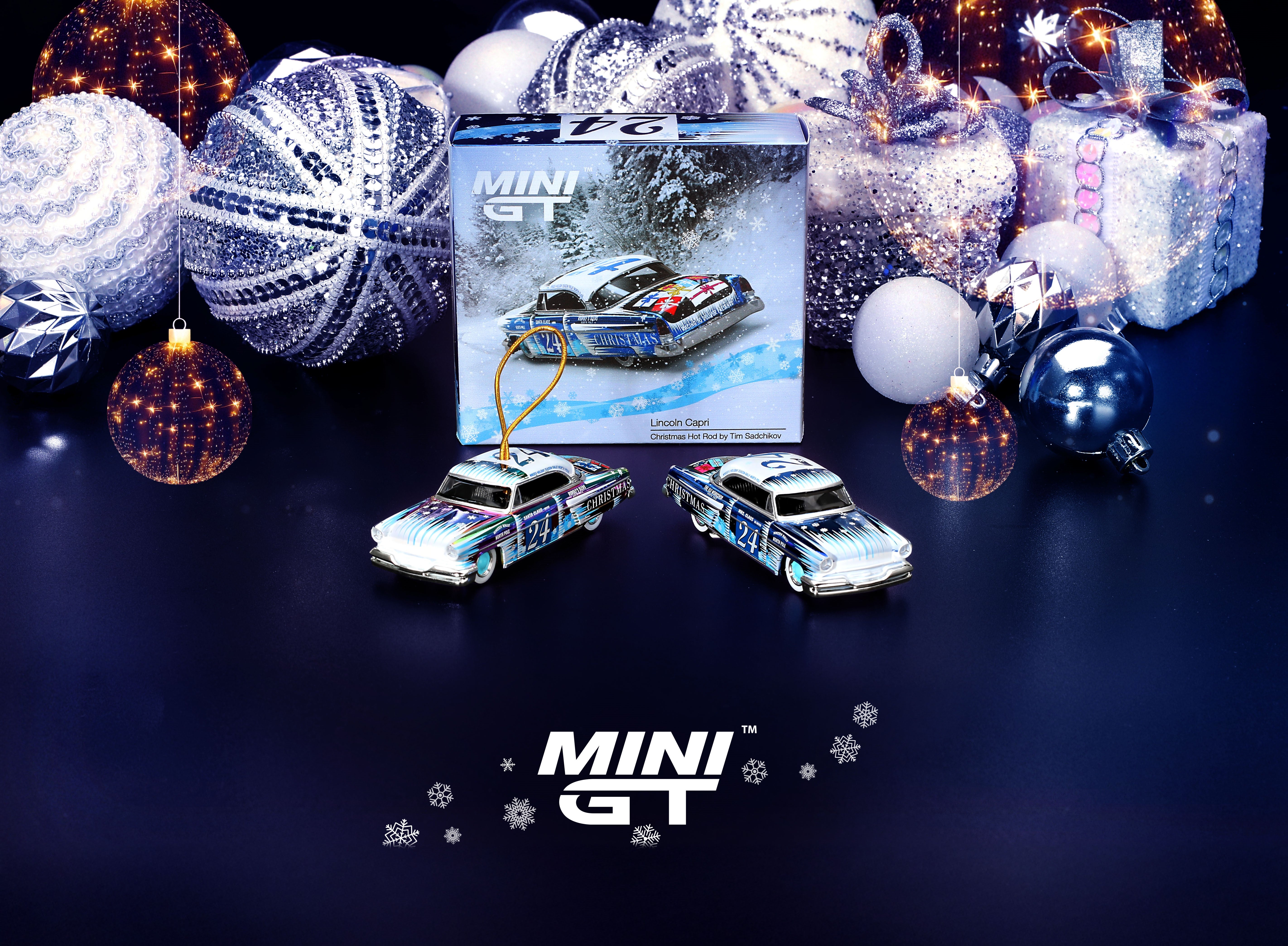 Mini GT Lincoln Capri Christmas Hot Rod by Tim Sadchikov 2024