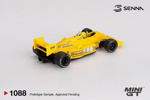 *Pre-Order* Mini GT Lotus 99T #12 Ayrton Senna 1987 Monaco Grand Prix Winner MGT01088 1/64 Die Cast