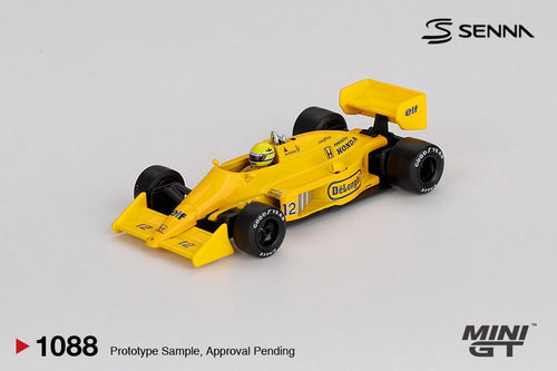 *Pre-Order* Mini GT Lotus 99T #12 Ayrton Senna 1987 Monaco Grand Prix Winner MGT01088 1/64 Die Cast
