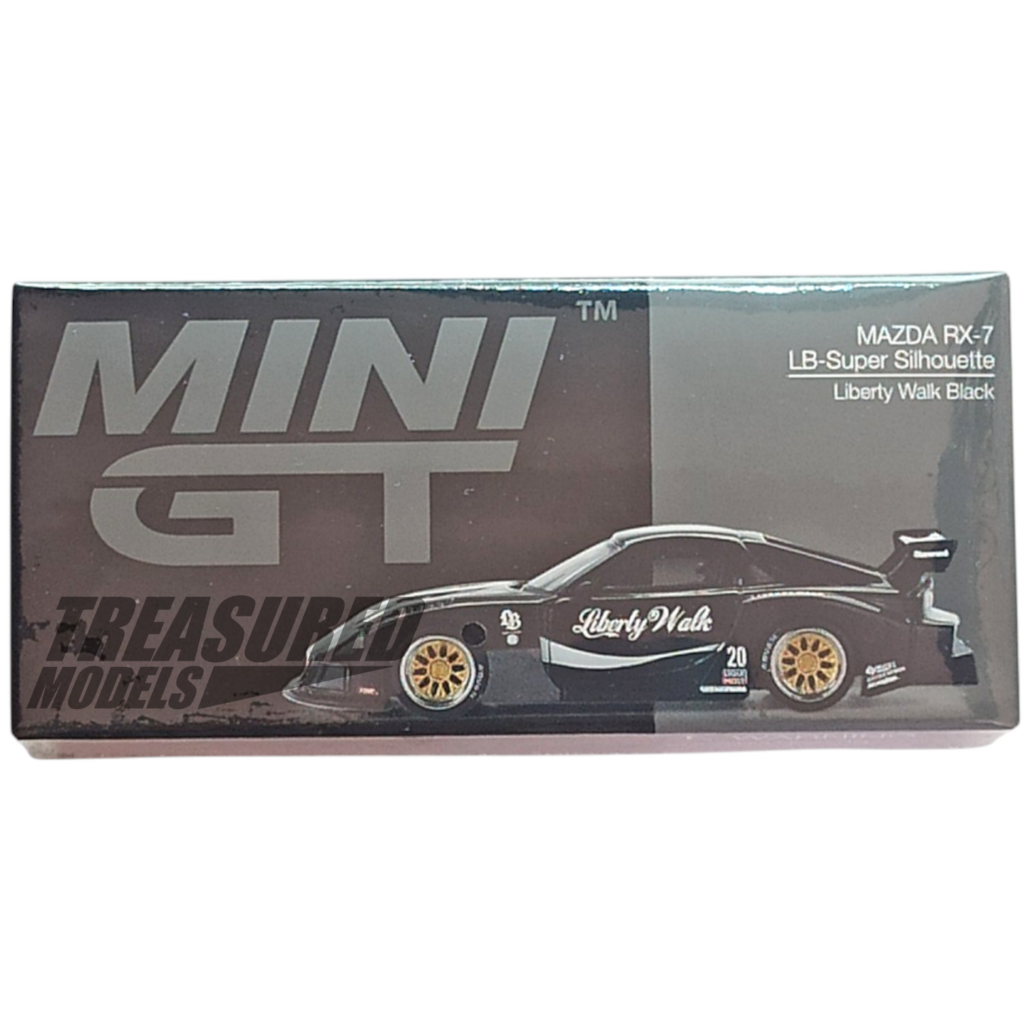 Mini GT MAZDA RX-7 LB-Super Silhouette Liberty Walk Black MGT00785 1/64 Die Cast