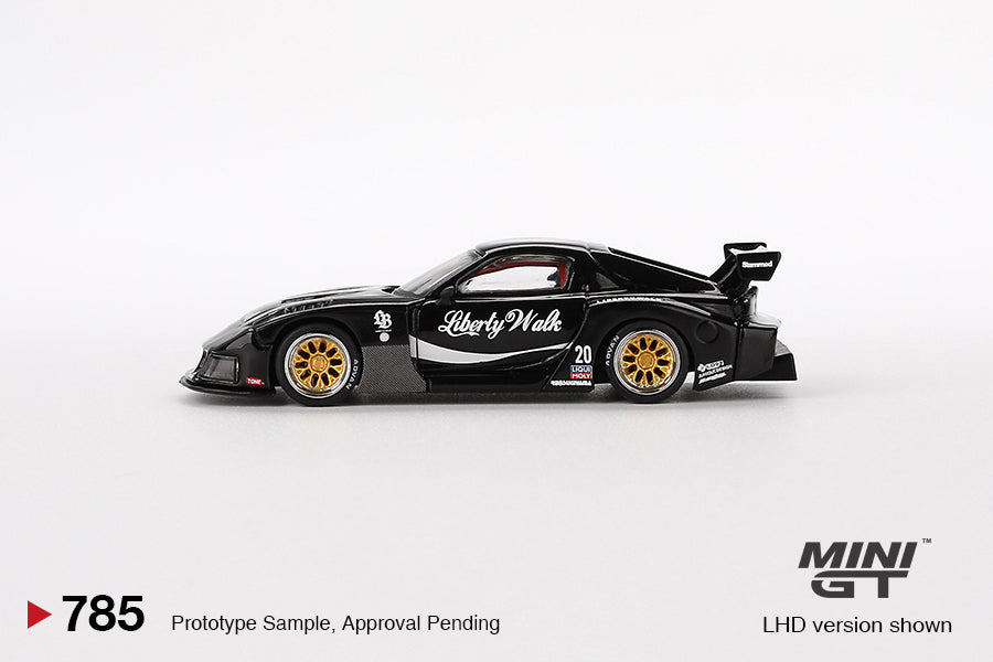 Mini GT MAZDA RX-7 LB-Super Silhouette Liberty Walk Black MGT00785 1/64 Die Cast
