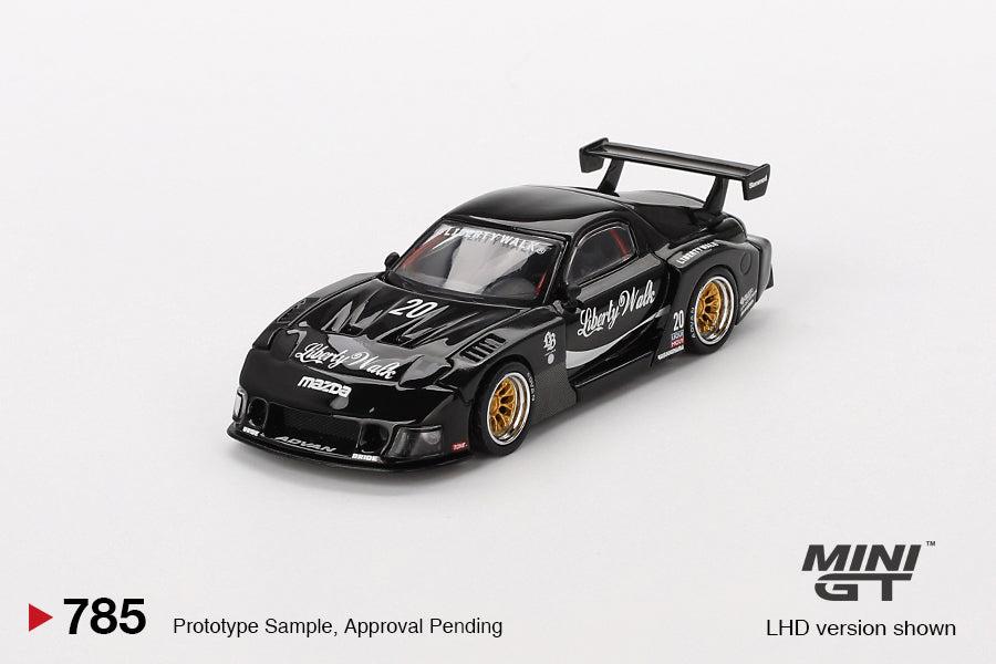 Mini GT MAZDA RX-7 LB-Super Silhouette Liberty Walk Black MGT00785 1/64 Die Cast