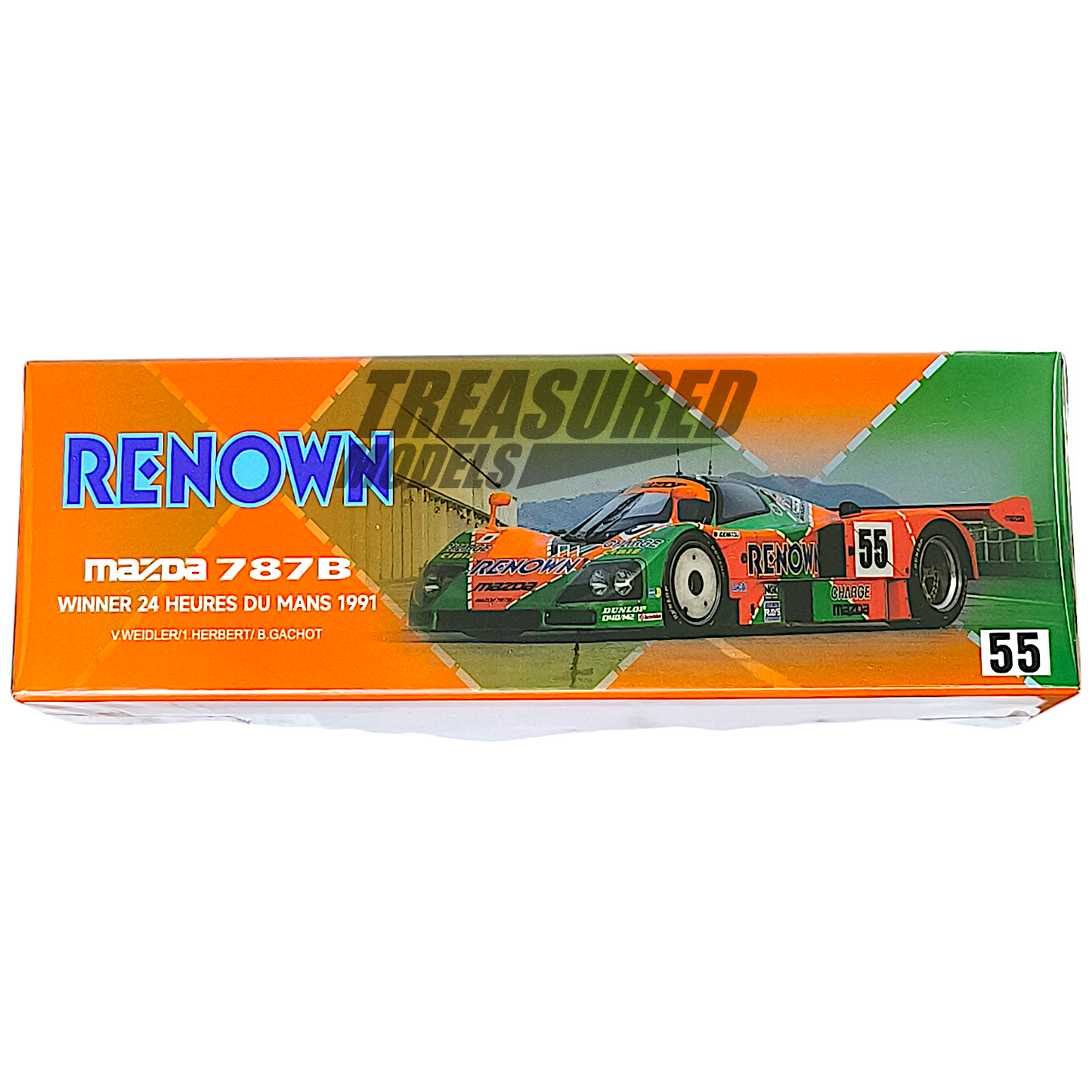 MotorHelix Mazda 787B Car #55 Winner 24 Heures Du Mans 1991 V.Weidler - 1.Herbert - B.Gachot 1/64 Die Cast