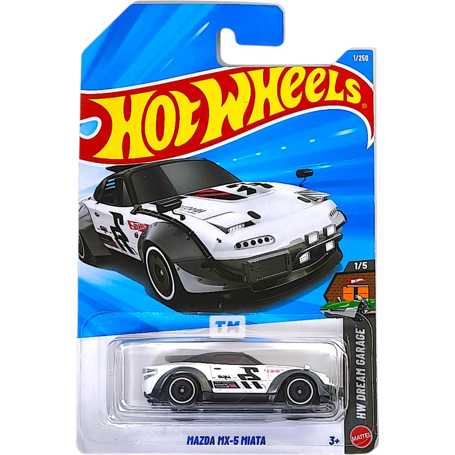 Hot Wheels Mazda MX-5 Miata White 2026 Basic 1/64 Diecast