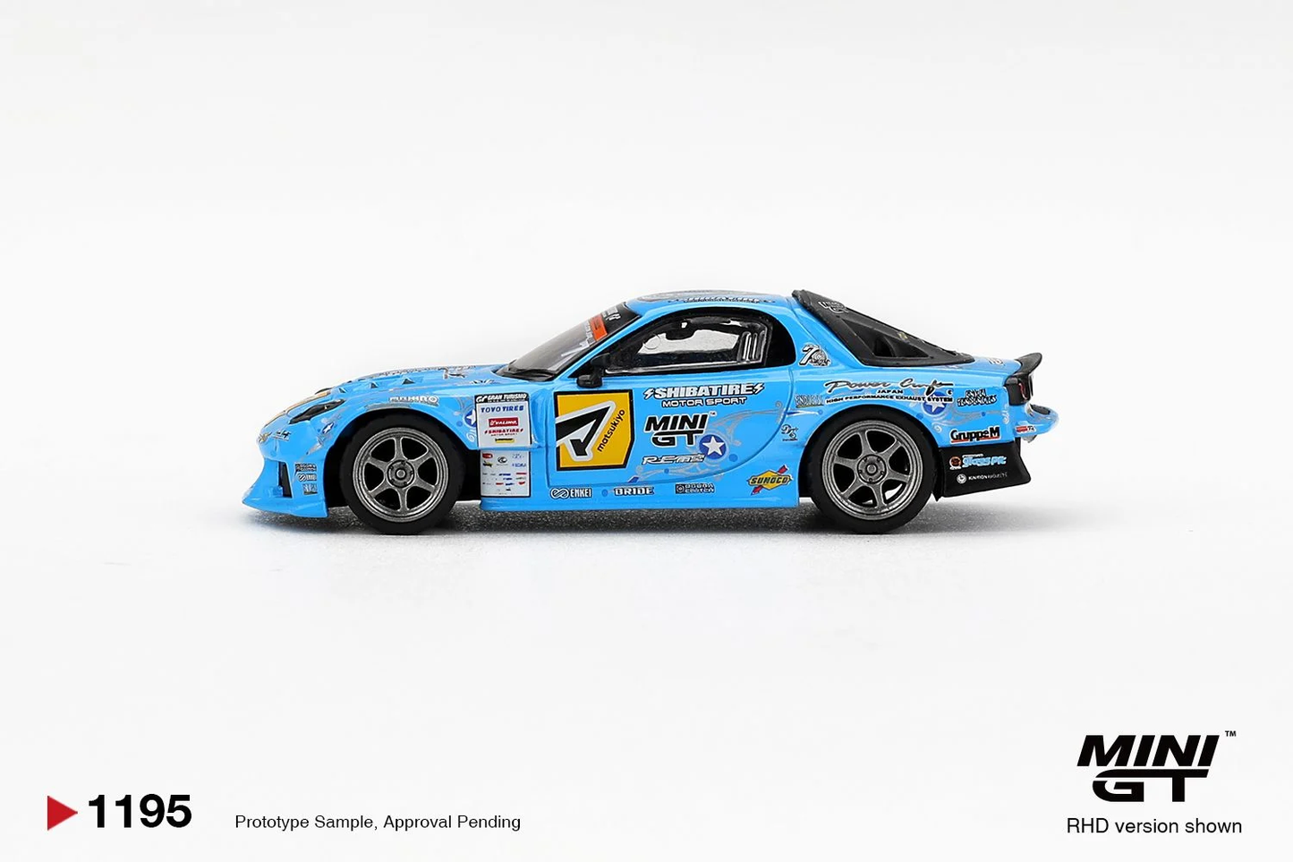 Mini GT Mazda RX-7 RE-Amemiya 2025 D1GP Blister Packaging MGT01195-BL 1/64 Diecast