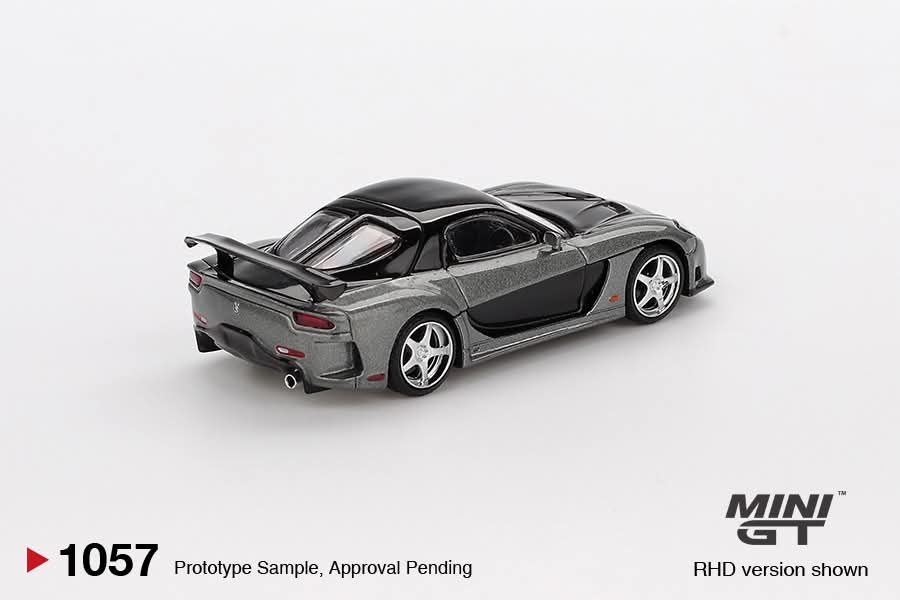 Mini GT Mazda RX-7 VeilSide Fortune7 Gray MGT01057 1/64 Diecast