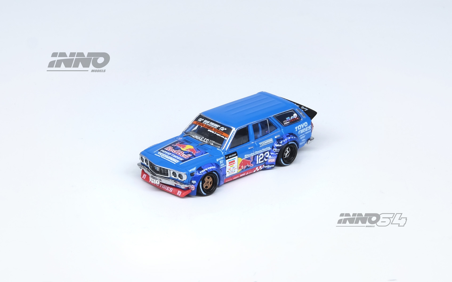 Inno64 Mazda RX3 Station Wagon Mad Mike 1976 D1GP Series 2024 1/64 Die Cast