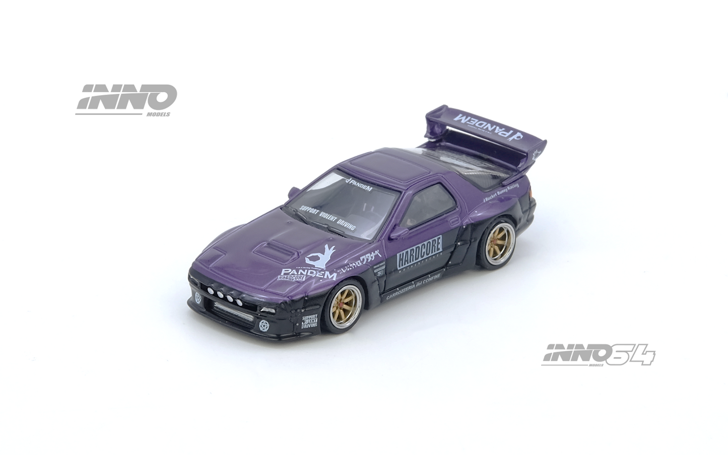 *Pre-Order* Inno64 Mazda RX7 FC3S Pandem Rocket Bunny Purple IN64-RX7FCP-PB 1/64 Die Cast