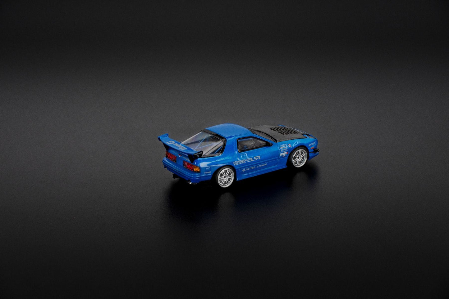 Pop Race Mazda RX7 FC3S RE-Amemiya Blue PR640290 1/64 Diecast
