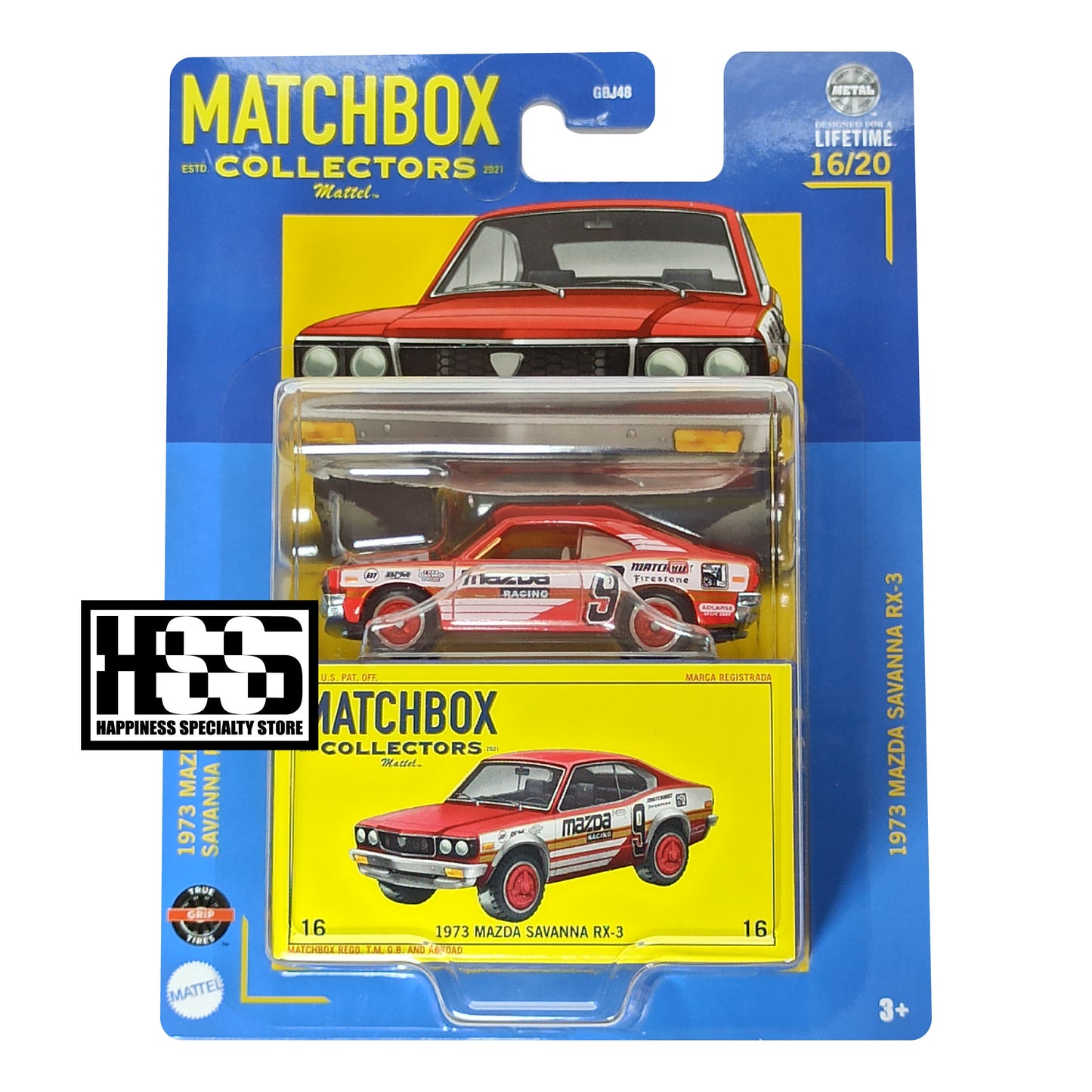 Mazda 73 Savanna RX-3 Red 2024 Matchbox Collectors Series 1/64 Diecast