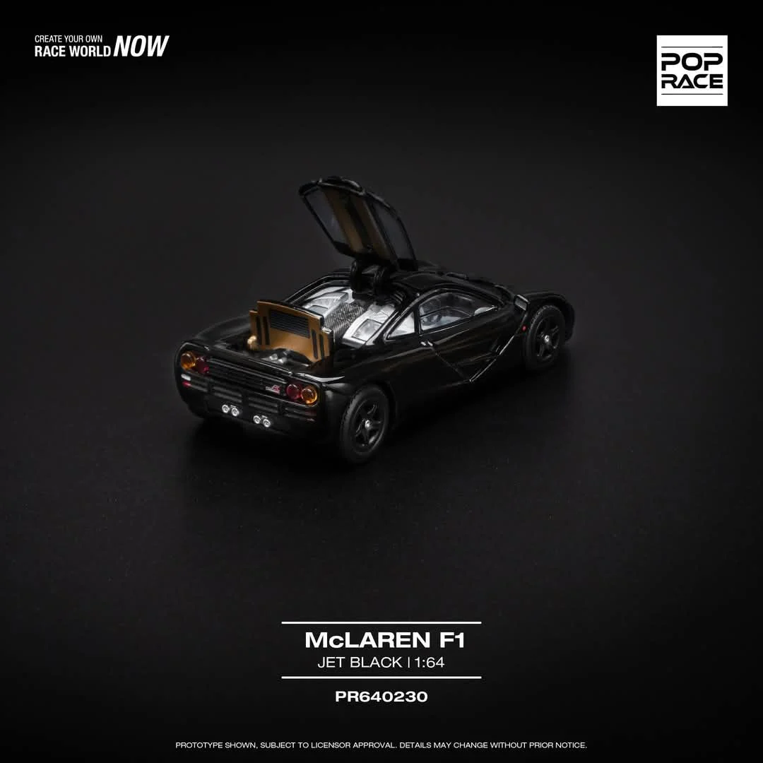 Pop Race McLaren F1 Jet Black PR640230 1/64 Diecast