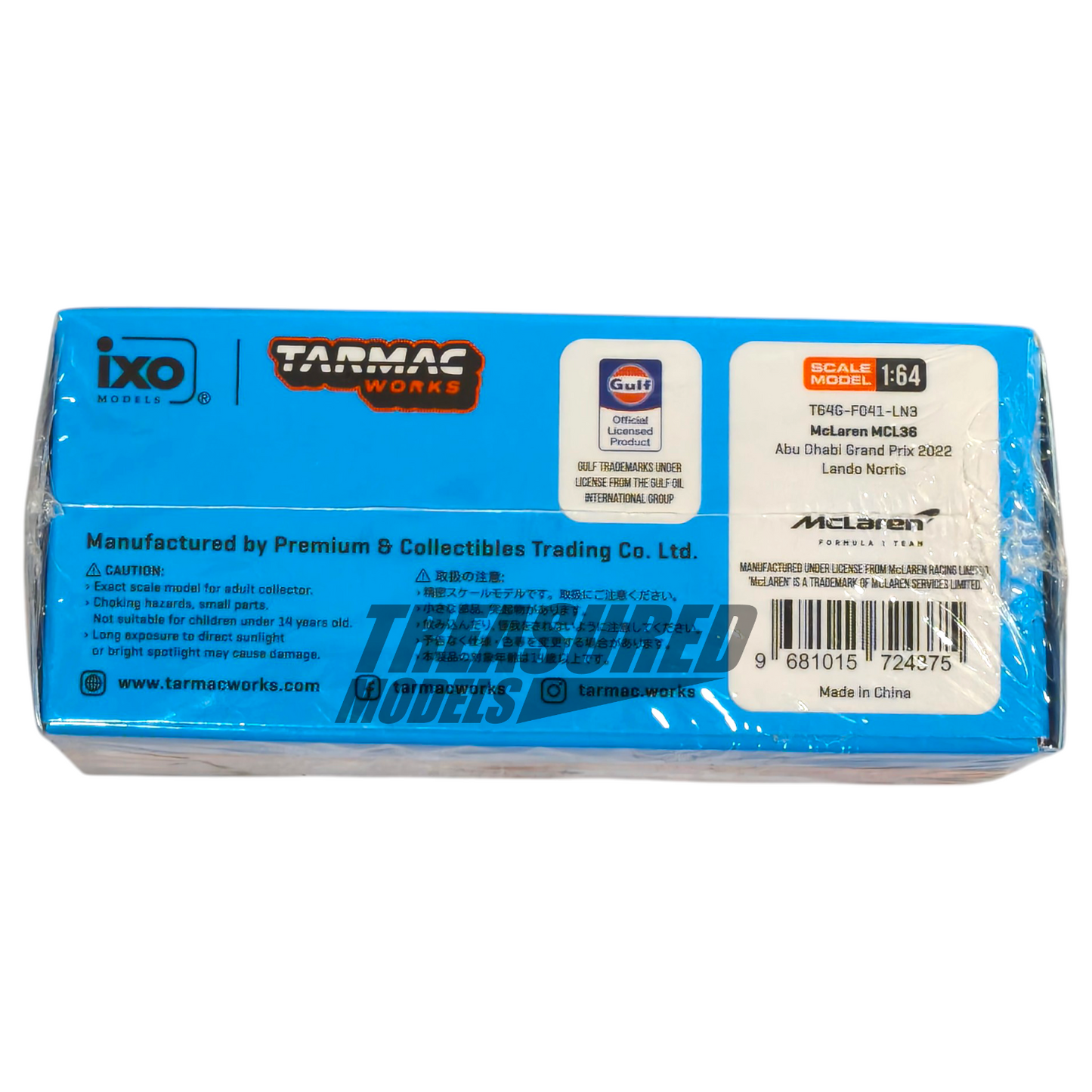 Tarmac Works McLaren MCL36 Abu Dhabi Grand Prix 2022 Lando Norris T64G-F041-LN3 1/64 Die Cast