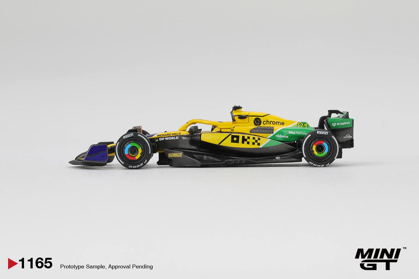 Mini GT McLaren MCL38 #81 Oscar Piastri 2024 F12024 Monaco GP 2nd Place Blister Packaging MGT01165-BL 1/64 Diecast