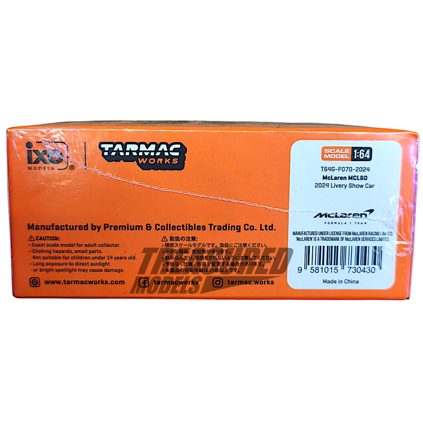 Tarmac Works McLaren MCL60 2024 Livery Show Car T64G-F070-2024 1/64 Diecast