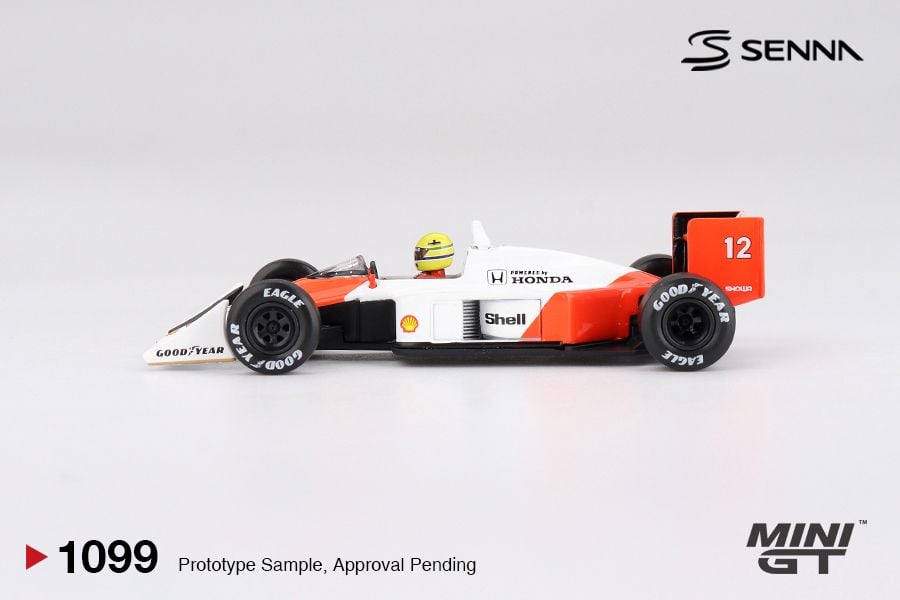 *Pre-Order* Mini GT McLaren MP4-4 #12 Ayrton Senna 1988 Japanese Grand Prix Winner Blister Packaging MGT01099 1/64 Die Cast