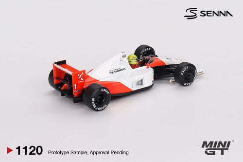 *Pre-Order* Mini GT McLaren MP4-6 #1 Ayrton Senna 1991 Japanese Grand Prix 2nd Place MGT01120 1/64 Die Cast