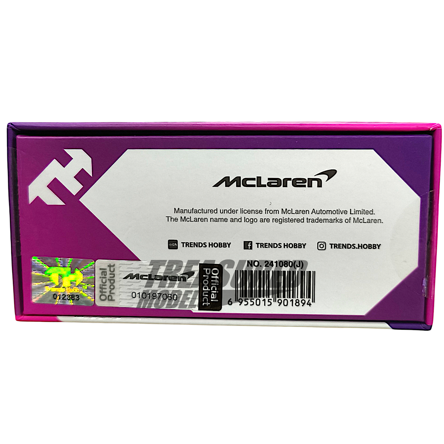 Trends Hobby McLaren Senna GTR Chameleon Purple HEC2025 1/64 Diecast