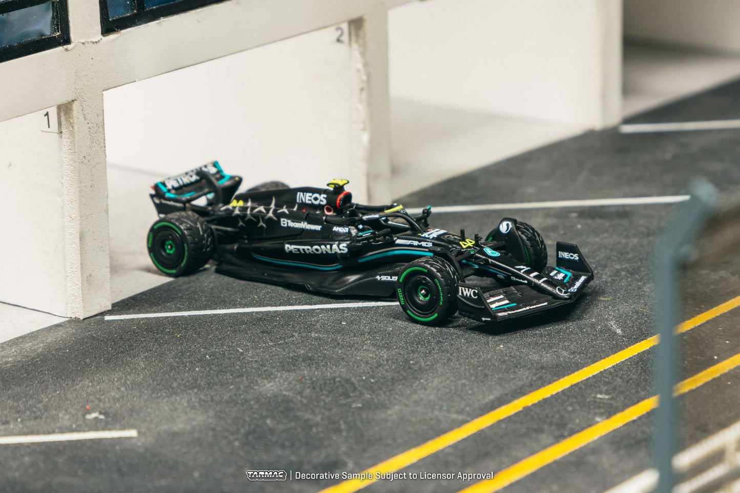 *Pre-Order* Tarmac Works Mercedes-AMG F1 W14 E Performance Monaco Grand Prix 2023 Lewis Hamilton (Collaboration with IXO models) T64G-F064-LH2 1/64 Die Cast