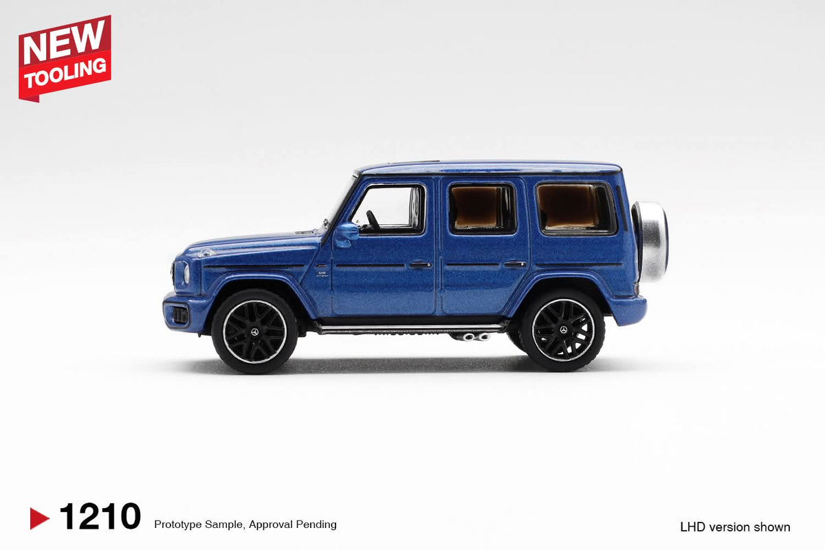 MINI GT Mercedes-AMG G 63 Dark Blue Metallic Blister Packaging MGT01210-BL 1/64 Diecast