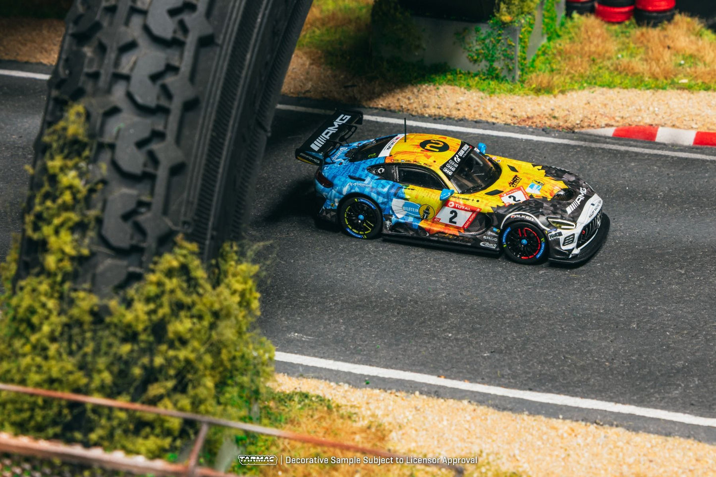 Tarmac Works Mercedes-AMG GT3 Nurburgring 24h 2020 T64-062-20NUR02 1/64 Diecast