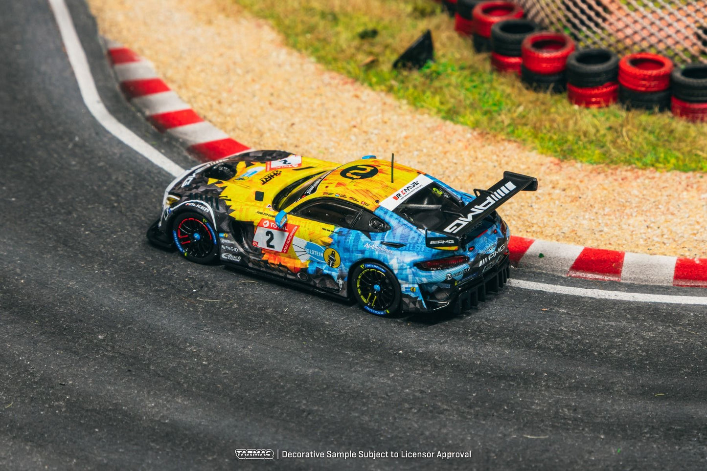 Tarmac Works Mercedes-AMG GT3 Nurburgring 24h 2020 T64-062-20NUR02 1/64 Diecast