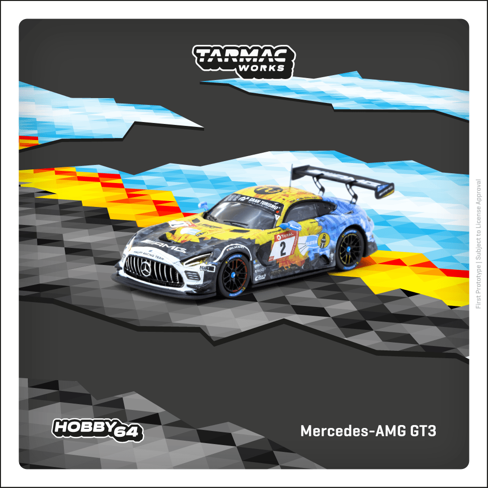 Tarmac Works Mercedes-AMG GT3 Nurburgring 24h 2020 T64-062-20NUR02 1/64 Diecast