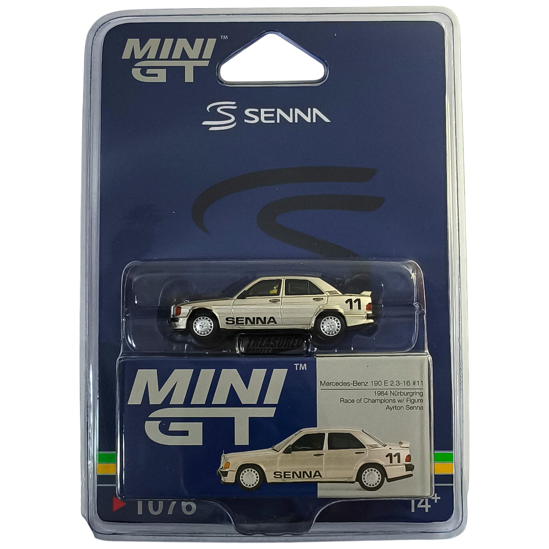 Mini GT Mercedes-Benz 190 E 2.3-16 #11 Ayrton Senna 1984